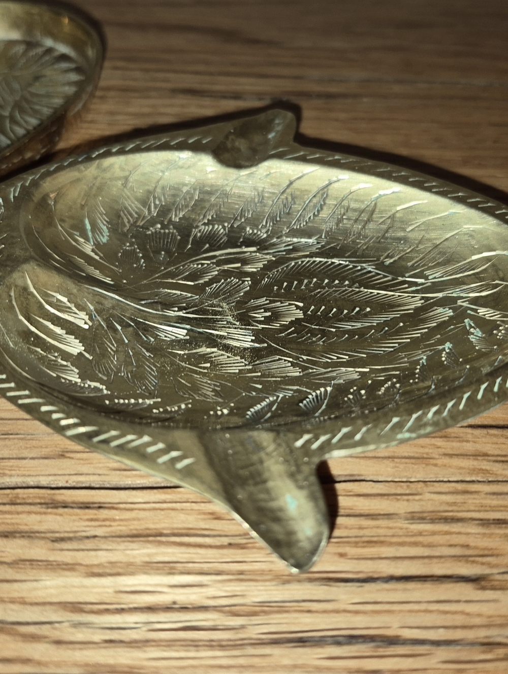Lot Of 4 Vintage Brass ashtrays or decorative trinket dishes, Solid Brass - Picture 4 of 5